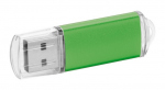 Недорогая USB флешка под гравировку, зеленого цвета